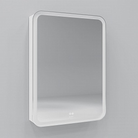 Зеркало шкаф LAPARET Accord 60х80 влагостойкое, подсветка, димер и антизапотевание (подогрев)+розетк
