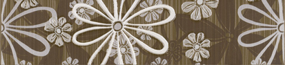 картинка Euforia Brown Kwiatek 1 Бордюр (U-EUF-WBH111) 8х35 от магазина Одежда+