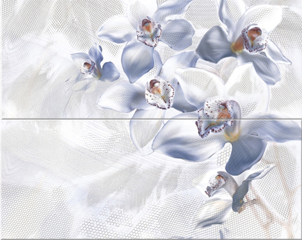 картинка Агат блю Панно "Орхидея" 50,5х40,2 (комплект из 2-х пл.) от магазина Одежда+